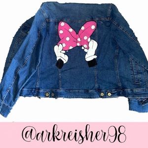 DISNEY MINNIE JEAN JACKET HAND PAINTED